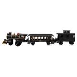 Vintage Three-Piece Cast Iron Toy Train Set