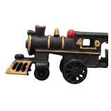 Vintage Three-Piece Cast Iron Toy Train Set