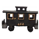 Vintage Three-Piece Cast Iron Toy Train Set