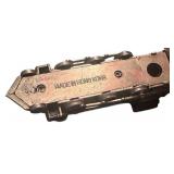 Die-Cast Metal Pencil Sharpeners, Steam Locomotive and a Steamboat Train Collectibles, Qty 2