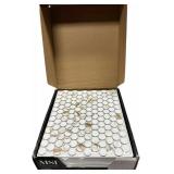 Tiles- Calcatta Gold, Round Matte