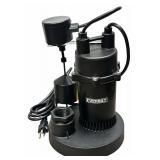Everbilt Submersible Sump Pump, 1/3 HP, 115V, 60Hz, 7.6 Amps, Bundle, Qty 2