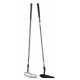 Vintage Golf Bag on a Pull Cart with Golf Clubs and Covers