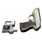 Vintage Beretta/Pistol Shaped Lighters, Vintage Auer Miniature Gun Form Pocket Pistol Lighter