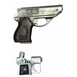 Vintage Beretta/Pistol Shaped Lighters, Vintage Auer Miniature Gun Form Pocket Pistol Lighter