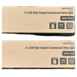 4 Ft LED High Output Commercial Strip Light, Qty 2