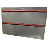 Grey Lateral File Cabinet- 41 7/8" X 27 3/4", No Key