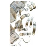 Large Conduit Pipe Clamp/Straps/Snap Mark 500 Series/Electrical Boxes Bundle