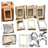Large Conduit Pipe Clamp/Straps/Snap Mark 500 Series/Electrical Boxes Bundle