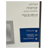 Etched Mirror 23.2" X 29.2"