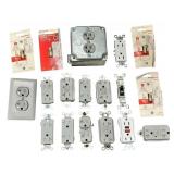 Electrical Outlet /Ground Fault Circuit Interrupter Outlets / Standard Duplex Receptacles / Outlet Boxes Bundle