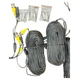 Video Security Camera 100Ft 4 pack Cables Bundle, Qty 2