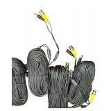 Video Security Camera 100Ft 4 pack Cables Bundle, Qty 2