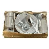 Commercial Electric 11-inch LED Ceiling Flush Mount / Carpet Tiles Bundle