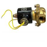 Bacoeng Brass Electric Solenoid Valve 1/2" Ac110V, Qty 2