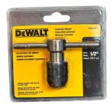 Measuring Bundle / 90 Degree Laser Level, Dewalt Universal Tap Handle, Qty 3 Tape Measures, Magnetic Tray, Dewalt Drill Bit Adapter, Bench Cookies