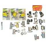 Toolbox with Plumbing Fittings, Locks and Hardware Accessories