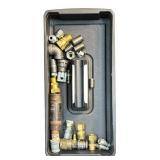 Toolbox with Plumbing Fittings, Locks and Hardware Accessories