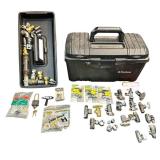 Toolbox with Plumbing Fittings, Locks and Hardware Accessories