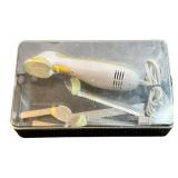 Tackle Box, Minnow Buckets, Electric Knife, Celsius Ice Fishing Pole / Fishing Bundle