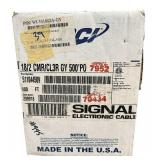 Spools of Wire Bundle, 18/2 CMR/CL3R, RGB 3 COND Mini Coax Black, A