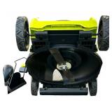 Ryobi 40V Brushless 20In Cordless Battery Walk Behind Push Lawn Mower with Charger, No Battery; No Bag; C