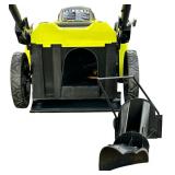 Ryobi 40V Brushless 20In Cordless Battery Walk Behind Push Lawn Mower with Charger, No Battery; No Bag; C