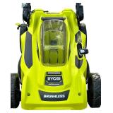 Ryobi 40V Brushless 20In Cordless Battery Walk Behind Push Lawn Mower with Charger, No Battery; No Bag; C