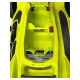 Ryobi 40V Brushless 20In Cordless Battery Walk Behind Push Lawn Mower with Charger, No Battery; No Bag; B