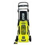 Ryobi 40V Brushless 20In Cordless Battery Walk Behind Push Lawn Mower with Charger, WITH BAG, No Battery; A