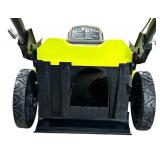 Ryobi 40V Brushless 20In Cordless Battery Walk Behind Push Lawn Mower with Charger, No Battery; No Bag; B