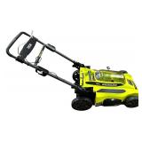 Ryobi 40V Brushless 20In Cordless Battery Walk Behind Push Lawn Mower with Charger, WITH BAG, No Battery; A