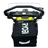 Ryobi 40V Brushless 20In Cordless Battery Walk Behind Push Lawn Mower with Charger, WITH BAG, No Battery; A