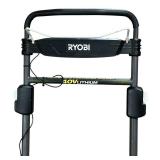 Ryobi 40V Brushless 20In Cordless Battery Walk Behind Push Lawn Mower with Charger, WITH BAG, No Battery; A