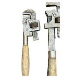 Vintage Wooden Handled Vise Gripand Clamp Bundle, Qty 3