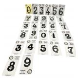 Cast Iron House Numbers; 4.5-5.5", Textured and Flat, by My Vintage Finds