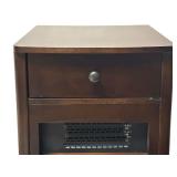 McLeland Design Infrared Fireplace Heater with Bluetooth Speaker