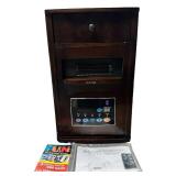 McLeland Design Infrared Fireplace Heater with Bluetooth Speaker