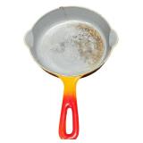Vintage Cast Iron Skillet Bundle: Favorite PICUA WARE #9A / Le Creuset 6.25" #16 Flame Orange Enamel France Ring