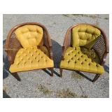 2 Gorgeous Vintage Chairs with Great color and Solid condition
