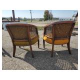 2 Gorgeous Vintage Chairs with Great color and Solid condition