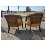 2 Gorgeous Vintage Chairs with Great color and Solid condition