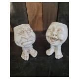 2 Fun Whimsical Planters Such Fun Conversation Pieces