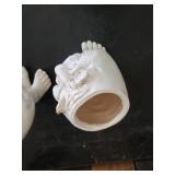 2 Fun Whimsical Planters Such Fun Conversation Pieces