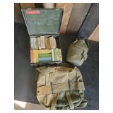 Military Lot First Aid Kit, Water Bottle, and Backpack