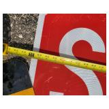 Largr Stop Sign and 2 Reflective Signs