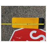 Largr Stop Sign and 2 Reflective Signs