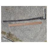 2 Large Hand Saws one with Handles