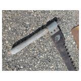 2 Large Hand Saws one with Handles
