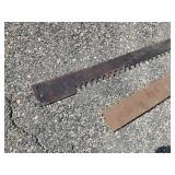 2 Large Hand Saws one with Handles